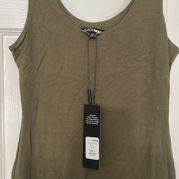 FASHION NOVA DRESS- olive- your needs met dress - Picture 2 of 3